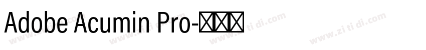 Adobe Acumin Pro字体转换